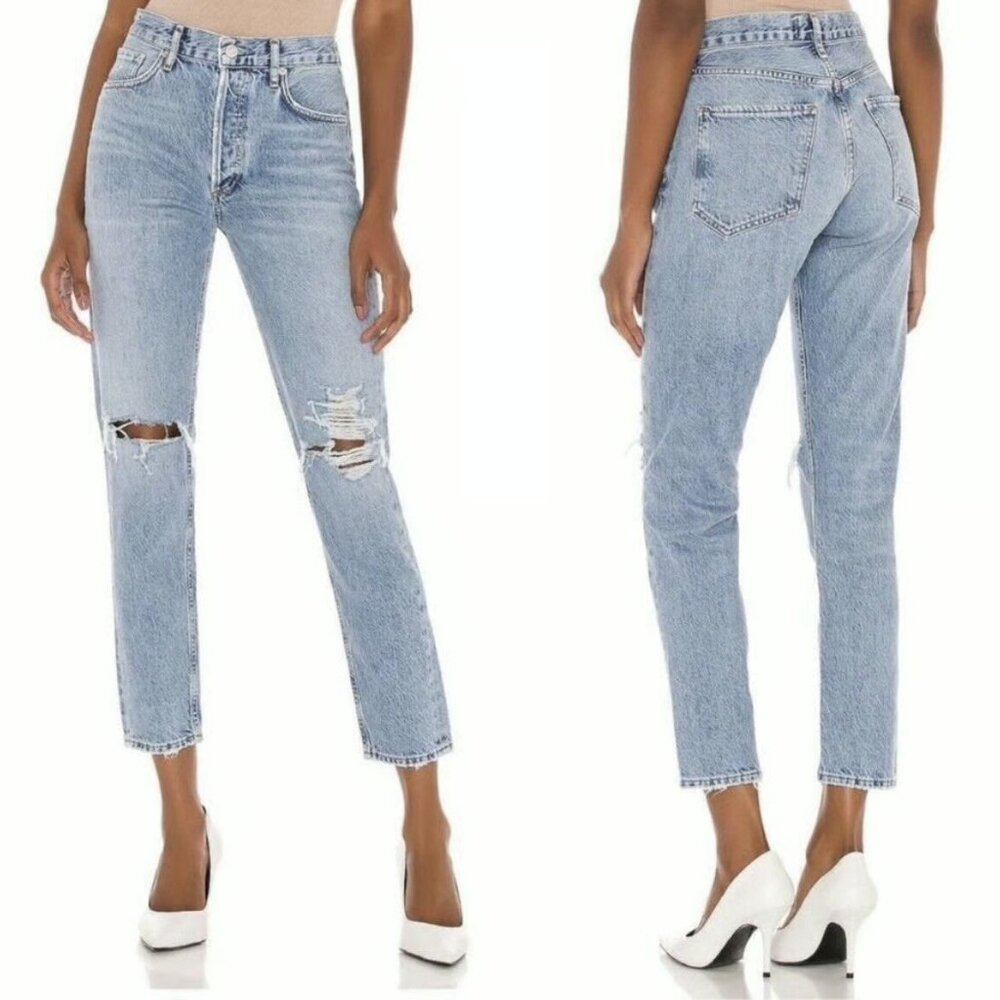 AGOLDE Jamie Classic Jeans in Light Denim (size 28)